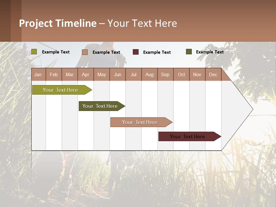 A Couple Of People Walking Through A Lush Green Field PowerPoint Template