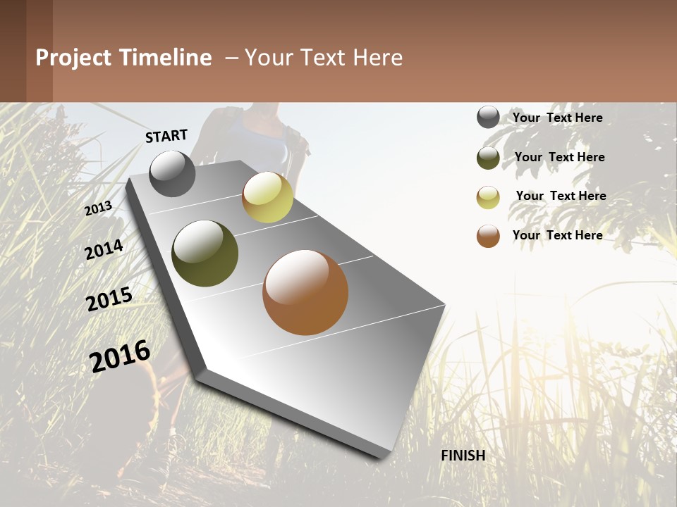 A Couple Of People Walking Through A Lush Green Field PowerPoint Template