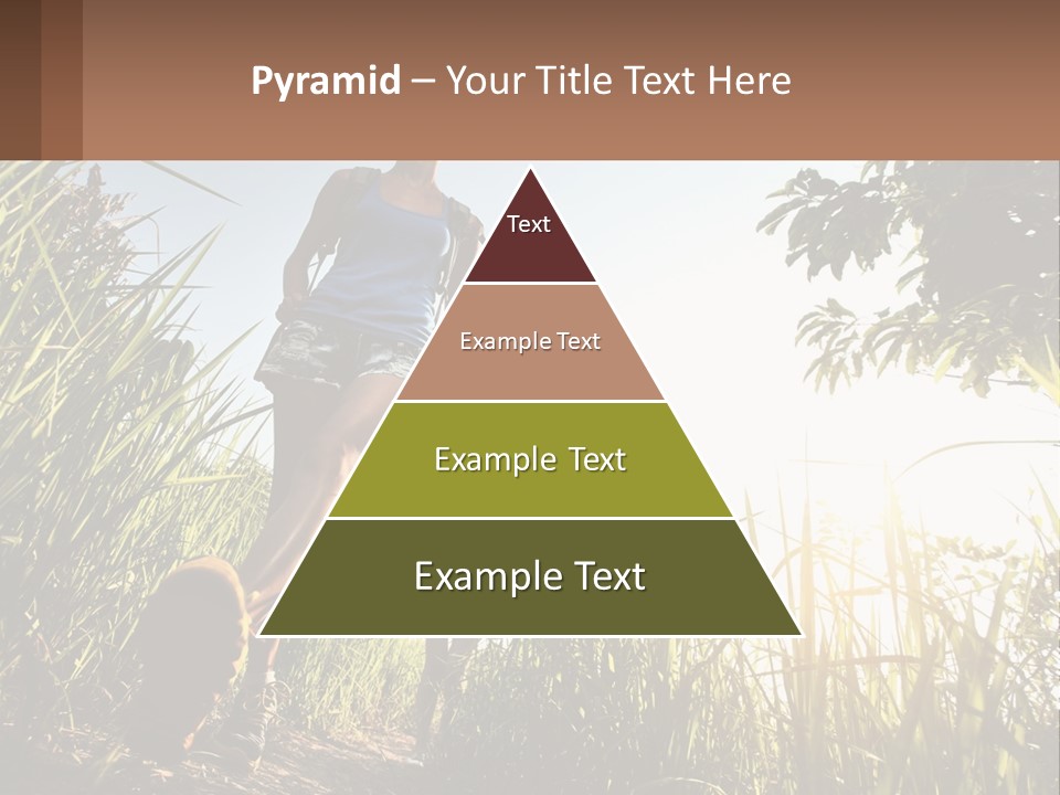 A Couple Of People Walking Through A Lush Green Field PowerPoint Template