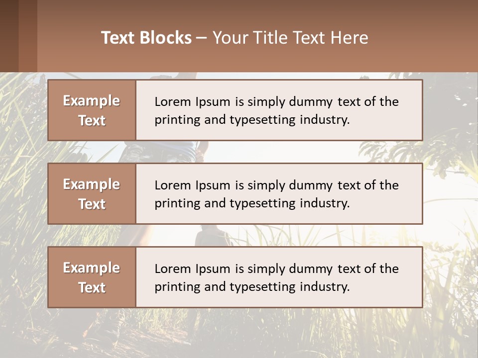 A Couple Of People Walking Through A Lush Green Field PowerPoint Template