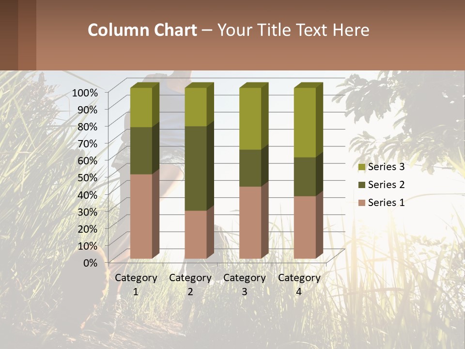 A Couple Of People Walking Through A Lush Green Field PowerPoint Template