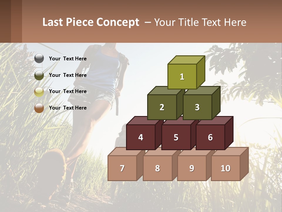 A Couple Of People Walking Through A Lush Green Field PowerPoint Template