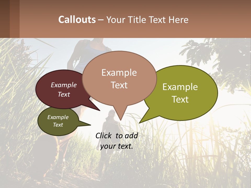 A Couple Of People Walking Through A Lush Green Field PowerPoint Template