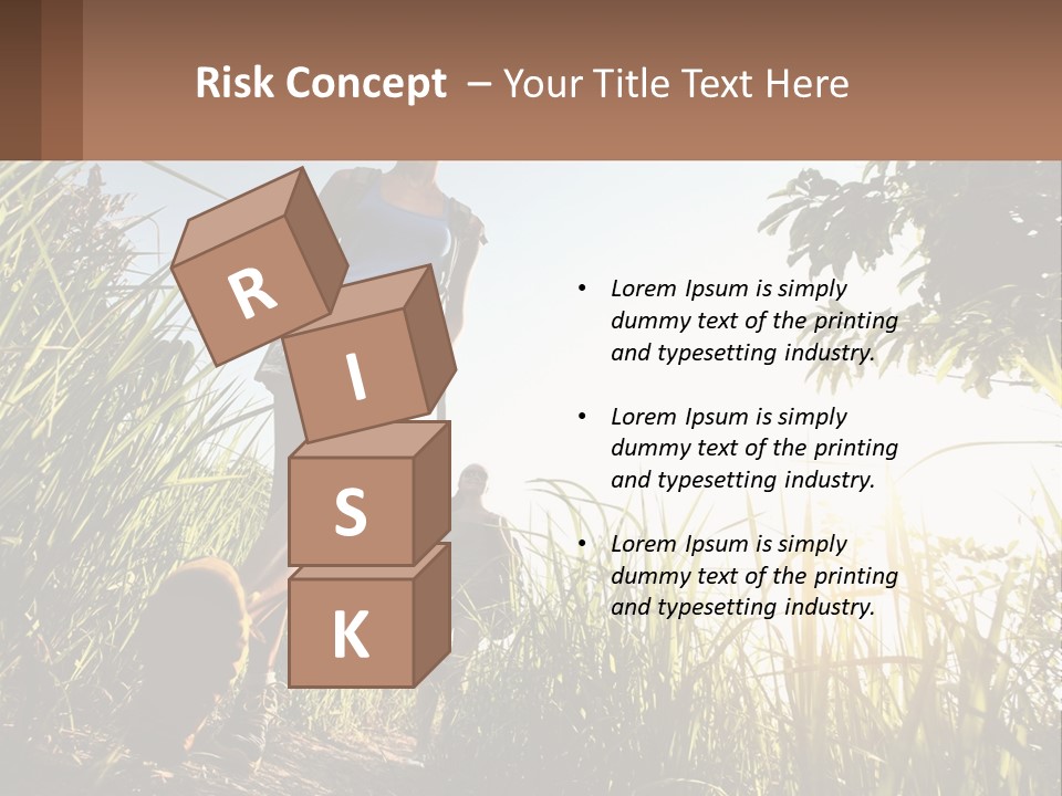 A Couple Of People Walking Through A Lush Green Field PowerPoint Template