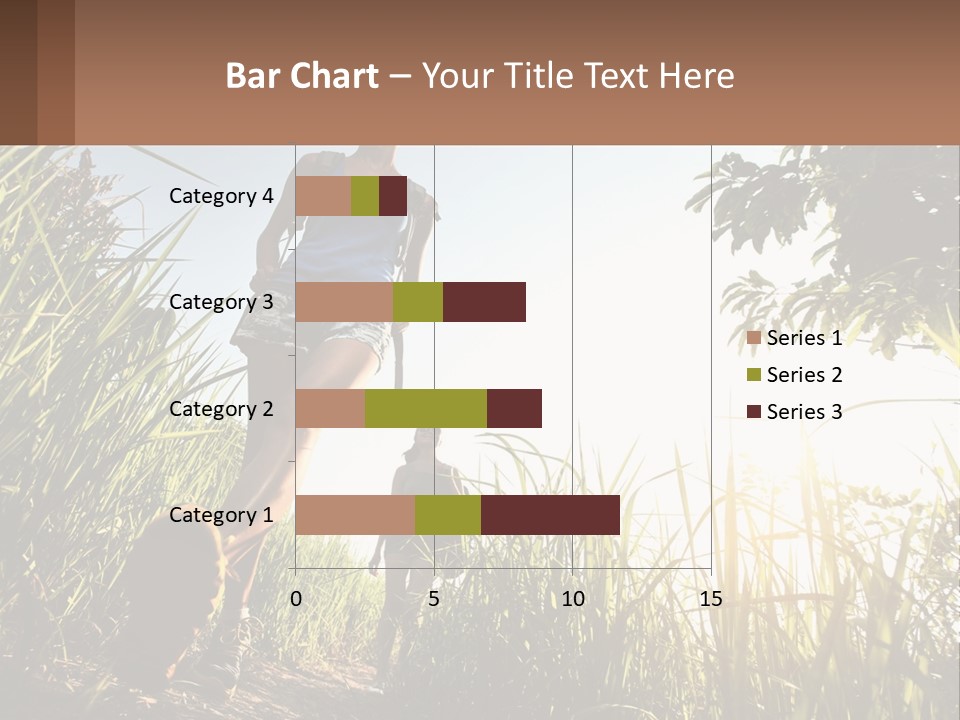 A Couple Of People Walking Through A Lush Green Field PowerPoint Template
