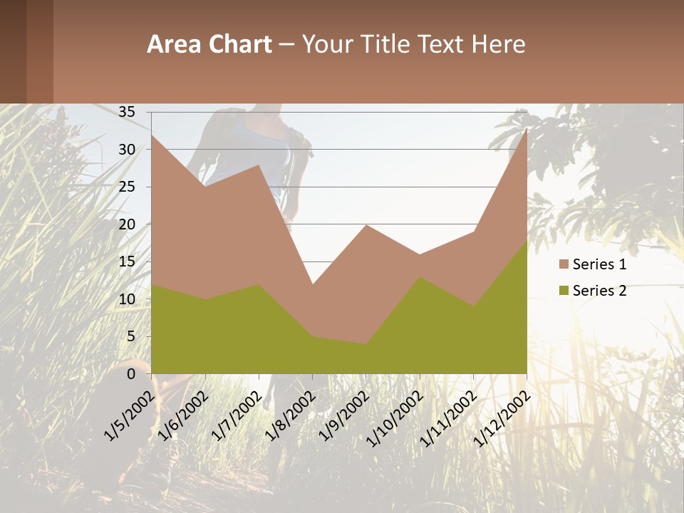 A Couple Of People Walking Through A Lush Green Field PowerPoint Template