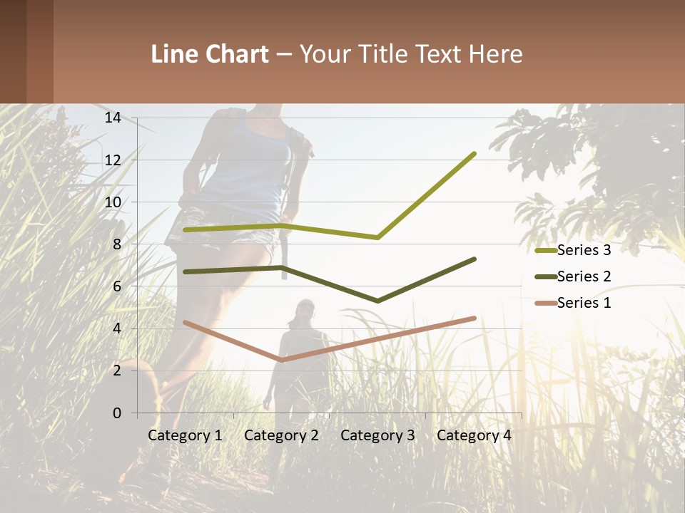 A Couple Of People Walking Through A Lush Green Field PowerPoint Template