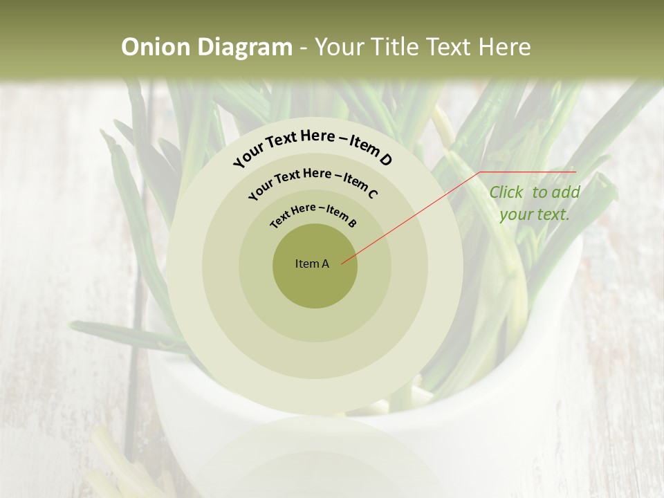 A White Bowl Filled With Green Plants On Top Of A Wooden Table PowerPoint Template