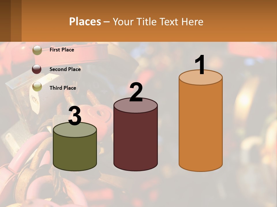 A Bunch Of Locks Are Attached To A Tree PowerPoint Template