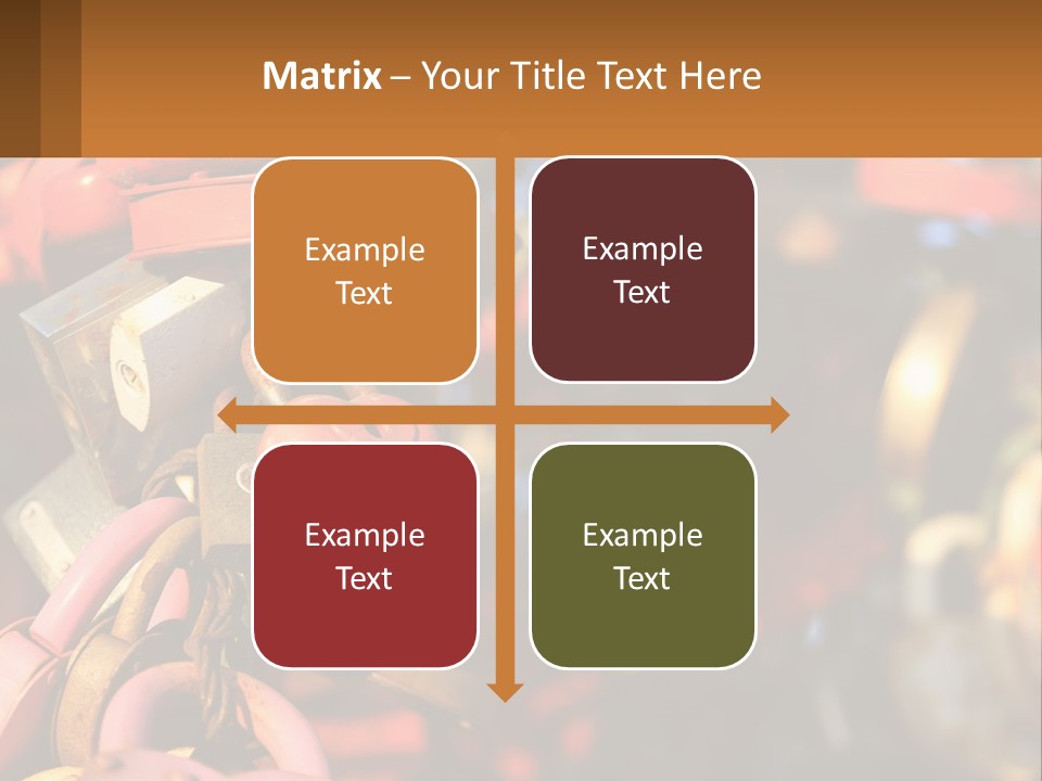 A Bunch Of Locks Are Attached To A Tree PowerPoint Template