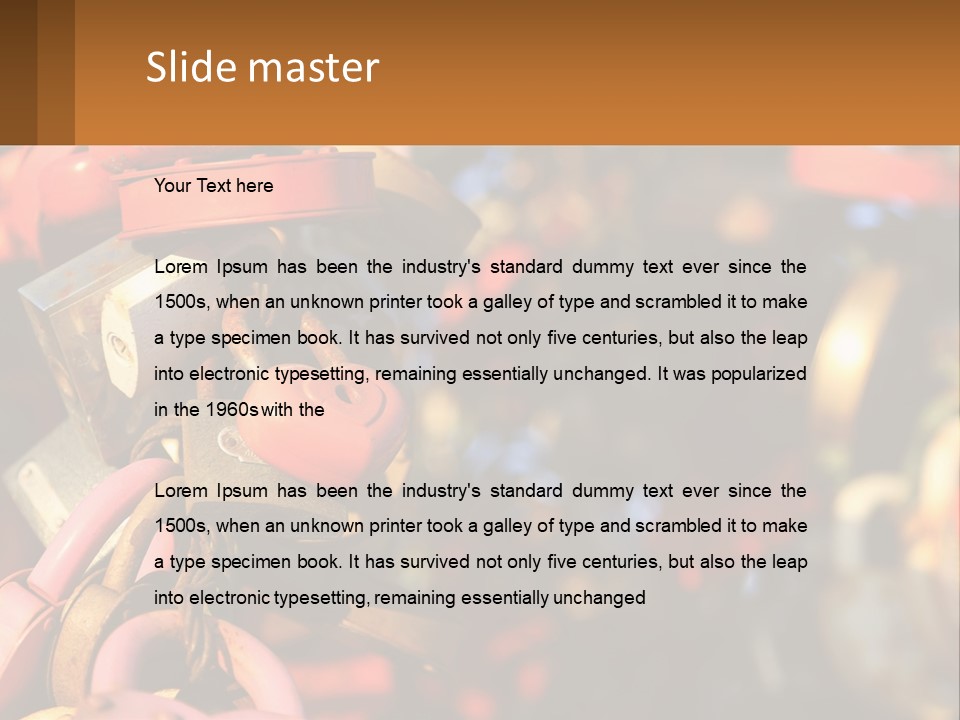 A Bunch Of Locks Are Attached To A Tree PowerPoint Template