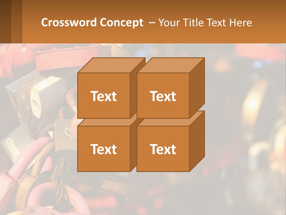 A Bunch Of Locks Are Attached To A Tree PowerPoint Template
