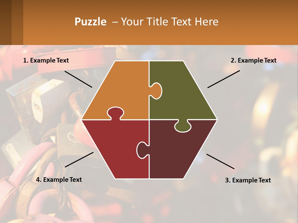 A Bunch Of Locks Are Attached To A Tree PowerPoint Template