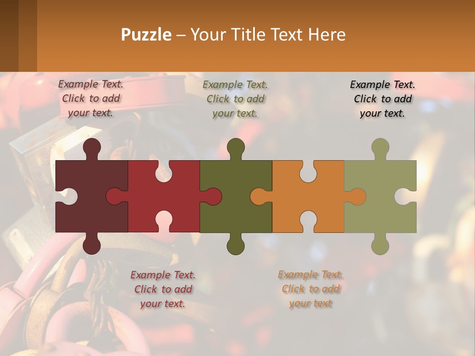 A Bunch Of Locks Are Attached To A Tree PowerPoint Template