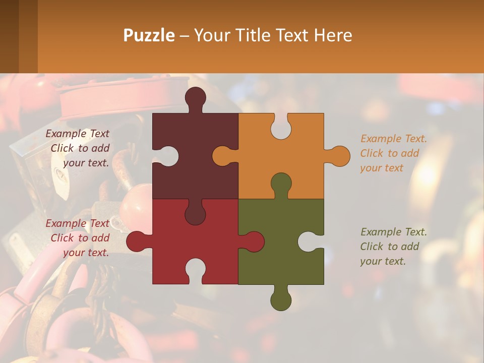 A Bunch Of Locks Are Attached To A Tree PowerPoint Template