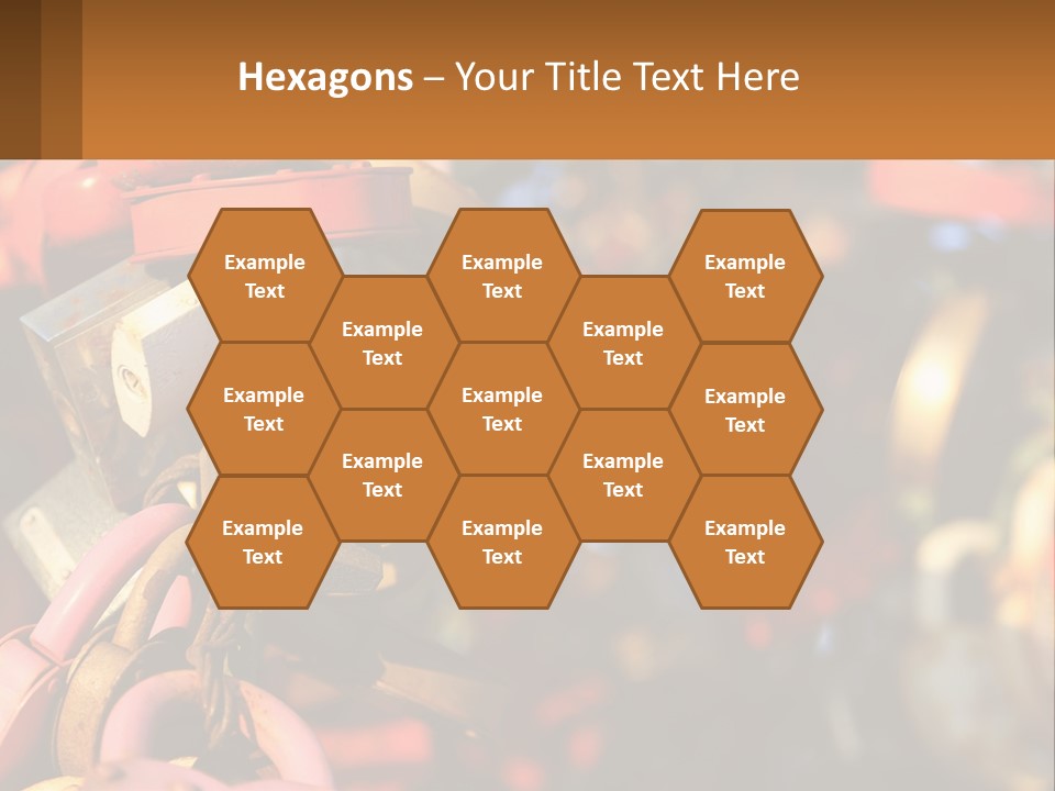 A Bunch Of Locks Are Attached To A Tree PowerPoint Template