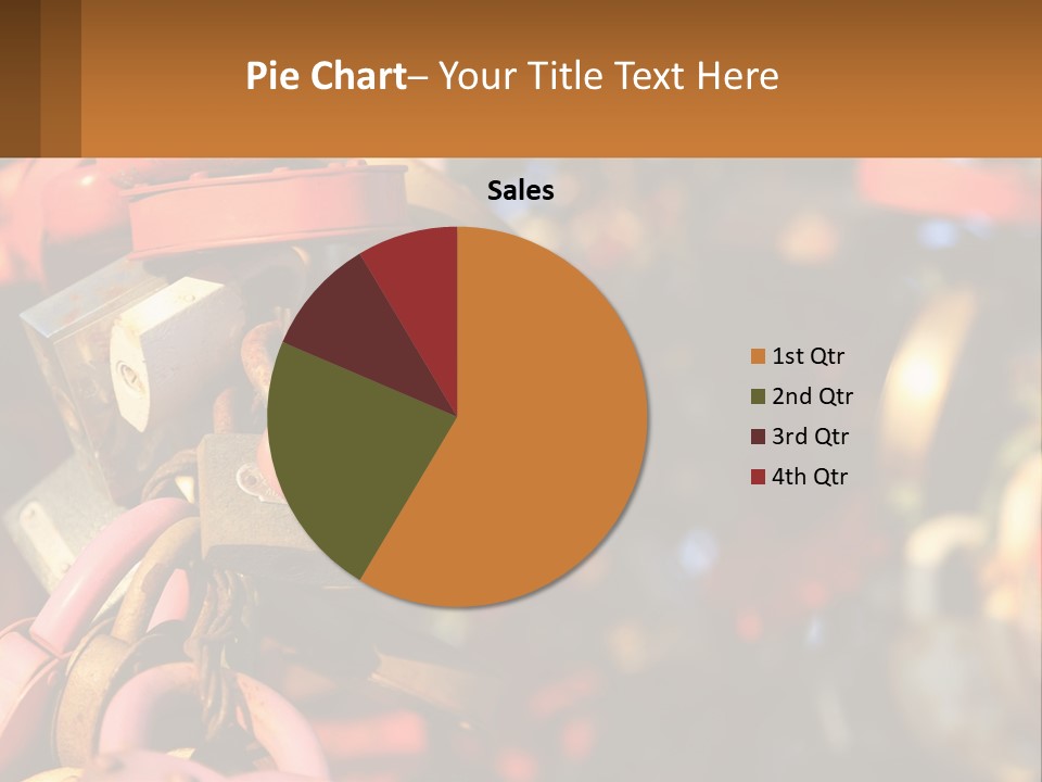 A Bunch Of Locks Are Attached To A Tree PowerPoint Template