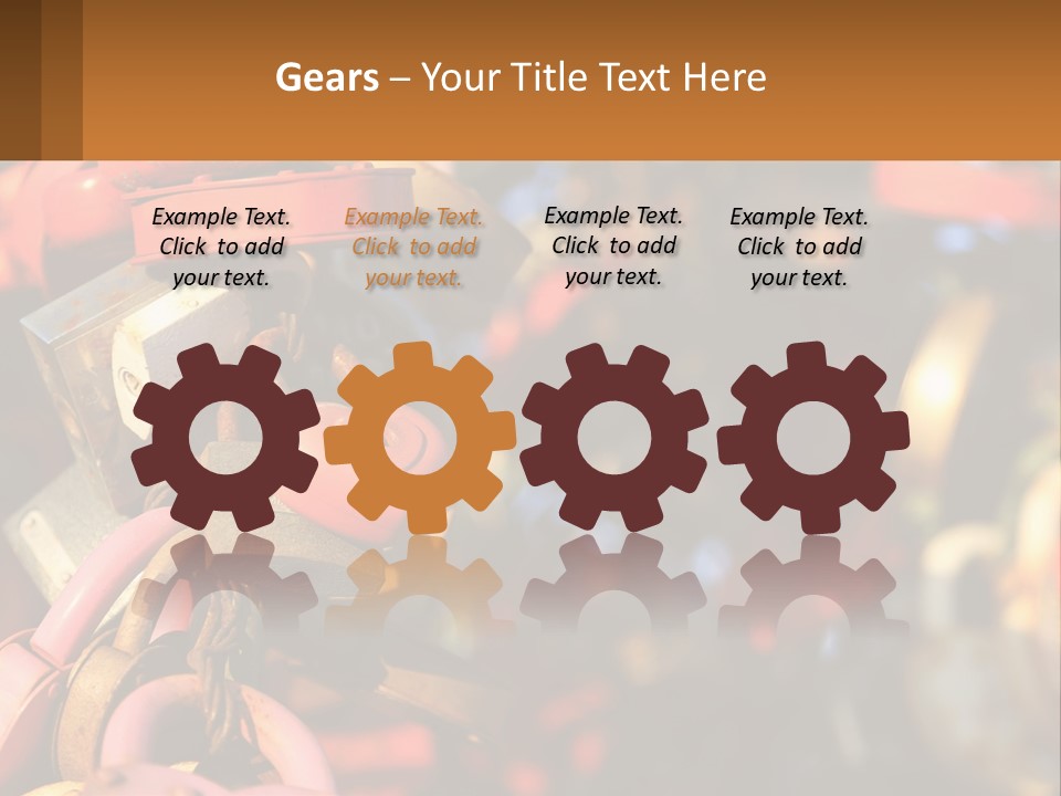 A Bunch Of Locks Are Attached To A Tree PowerPoint Template
