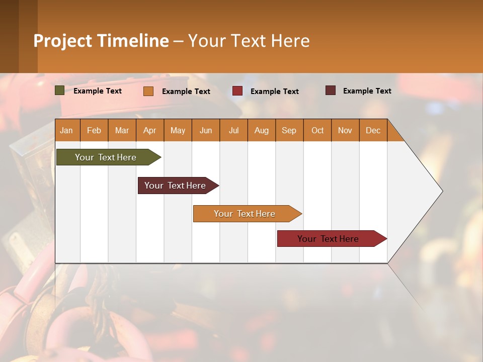 A Bunch Of Locks Are Attached To A Tree PowerPoint Template