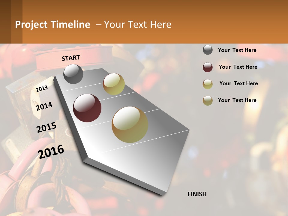 A Bunch Of Locks Are Attached To A Tree PowerPoint Template