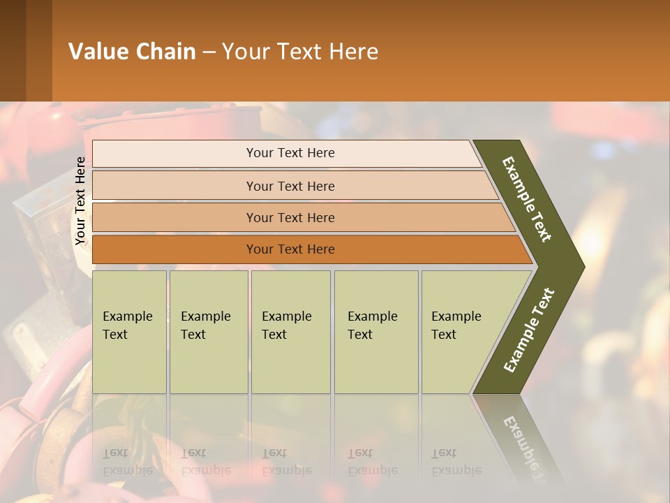 A Bunch Of Locks Are Attached To A Tree PowerPoint Template