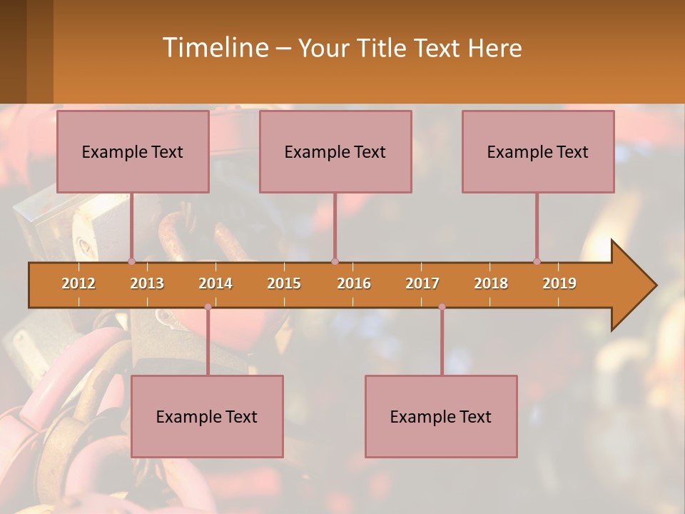 A Bunch Of Locks Are Attached To A Tree PowerPoint Template