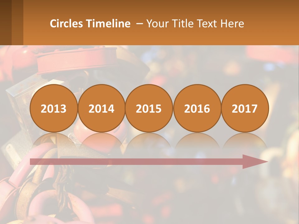 A Bunch Of Locks Are Attached To A Tree PowerPoint Template