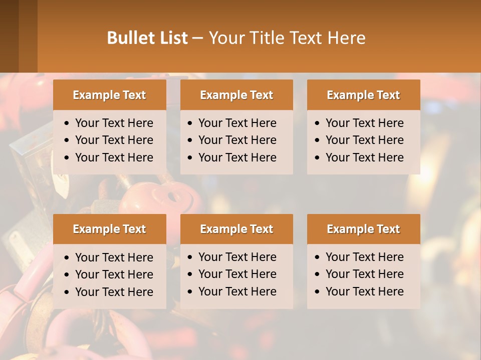 A Bunch Of Locks Are Attached To A Tree PowerPoint Template