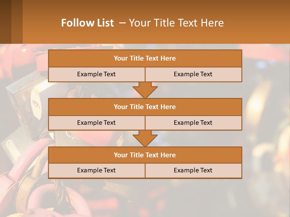 A Bunch Of Locks Are Attached To A Tree PowerPoint Template