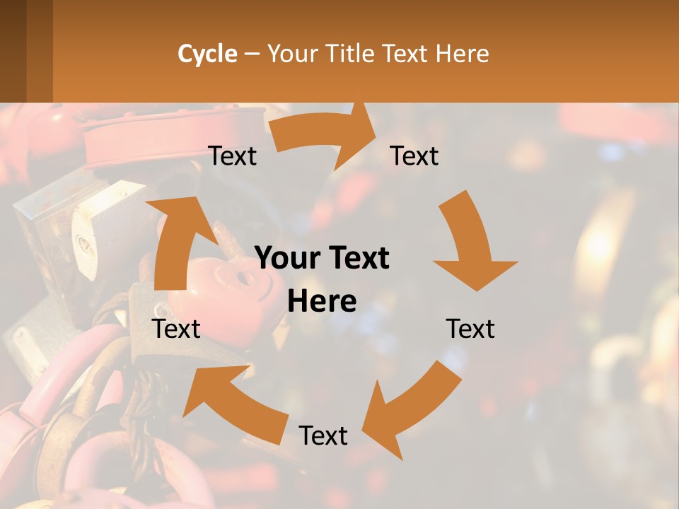 A Bunch Of Locks Are Attached To A Tree PowerPoint Template