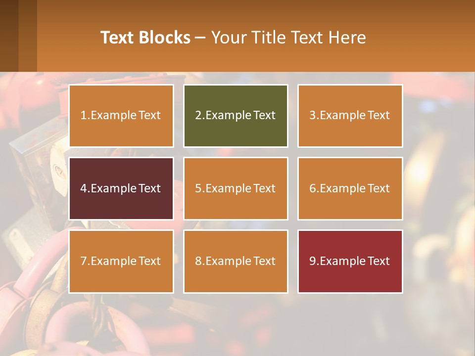 A Bunch Of Locks Are Attached To A Tree PowerPoint Template