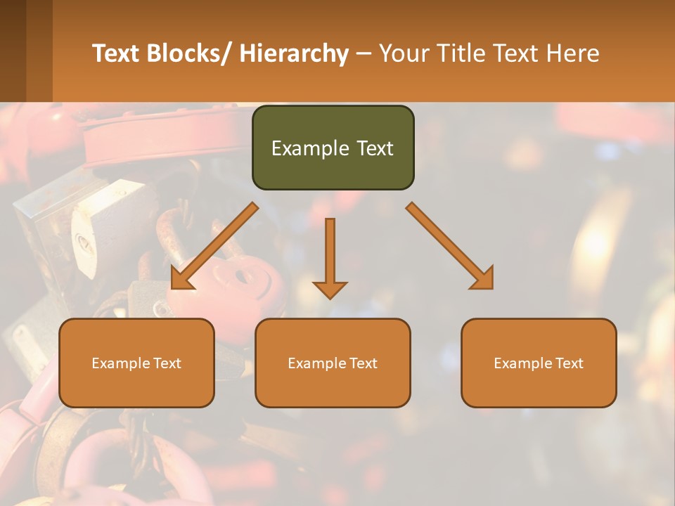 A Bunch Of Locks Are Attached To A Tree PowerPoint Template