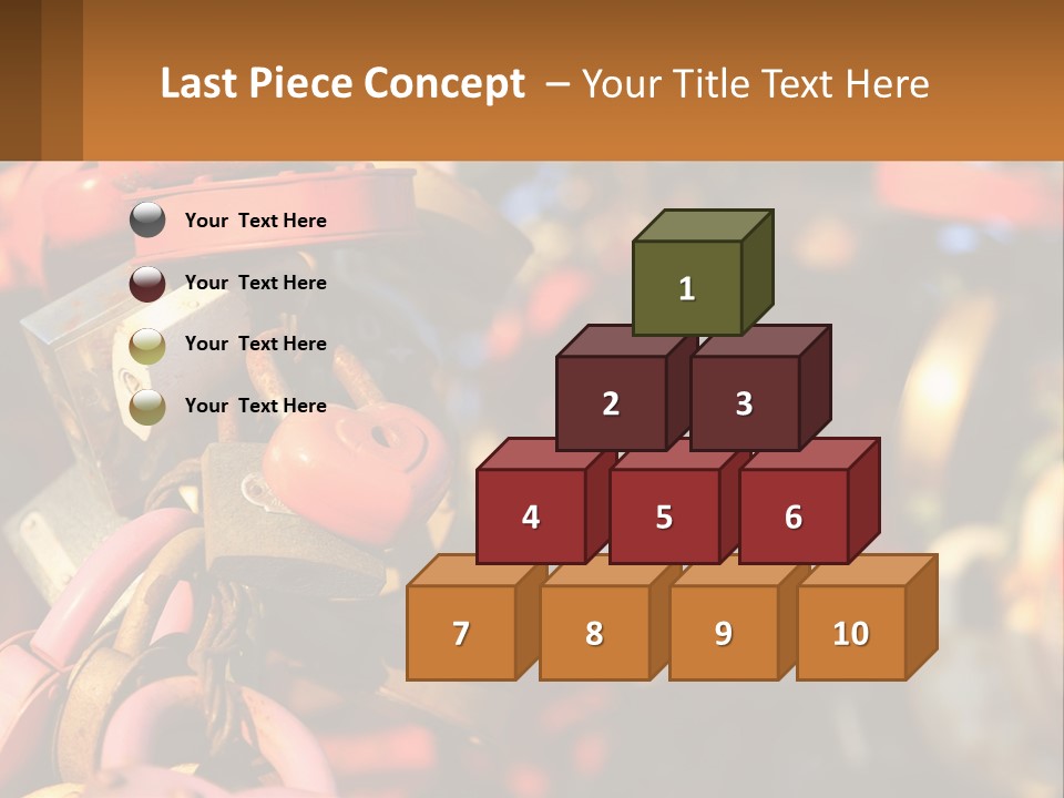 A Bunch Of Locks Are Attached To A Tree PowerPoint Template