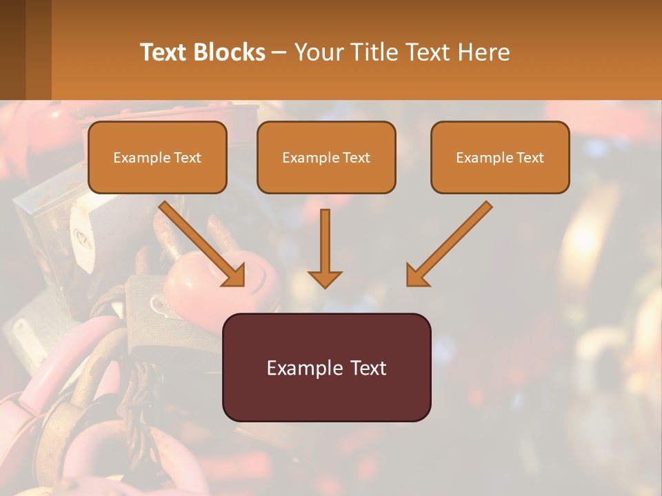 A Bunch Of Locks Are Attached To A Tree PowerPoint Template