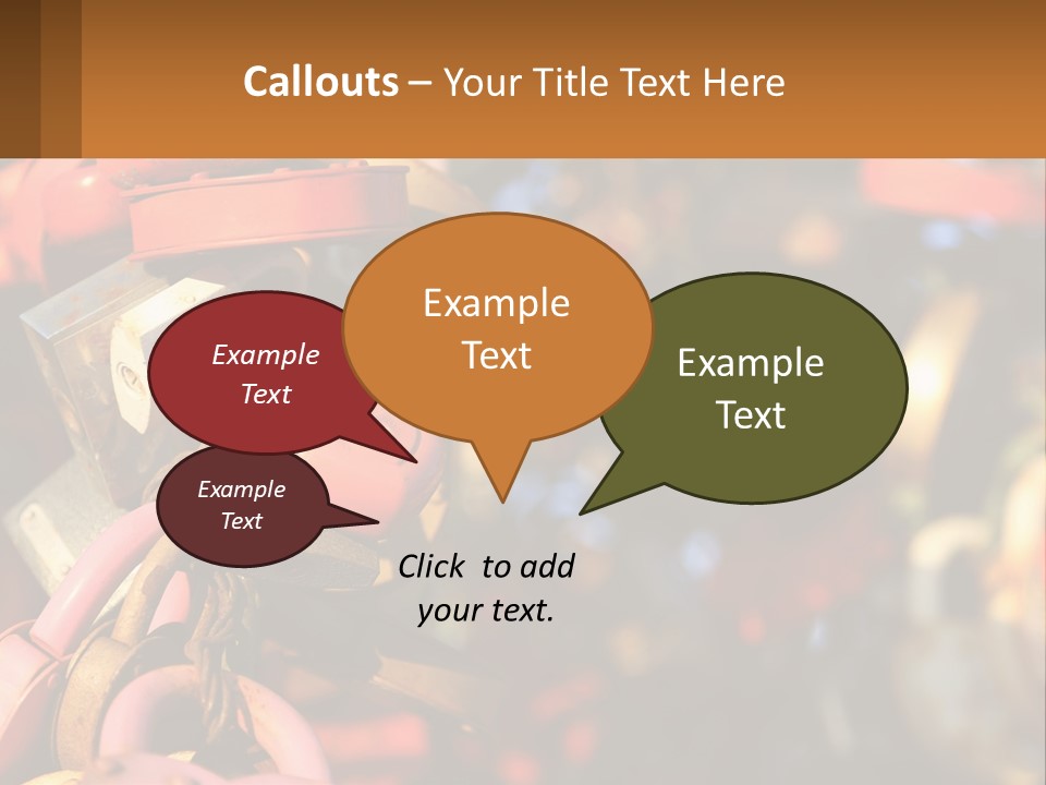A Bunch Of Locks Are Attached To A Tree PowerPoint Template