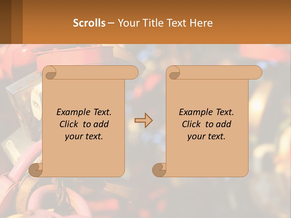 A Bunch Of Locks Are Attached To A Tree PowerPoint Template