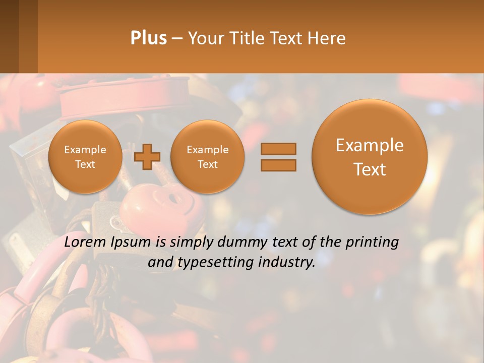 A Bunch Of Locks Are Attached To A Tree PowerPoint Template