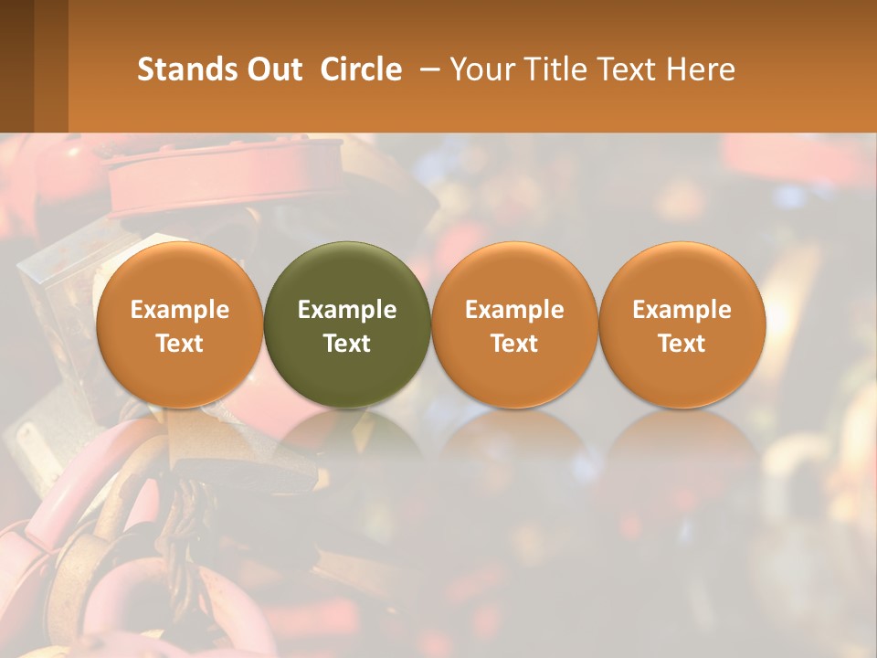 A Bunch Of Locks Are Attached To A Tree PowerPoint Template