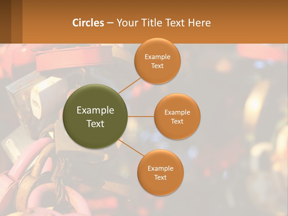 A Bunch Of Locks Are Attached To A Tree PowerPoint Template