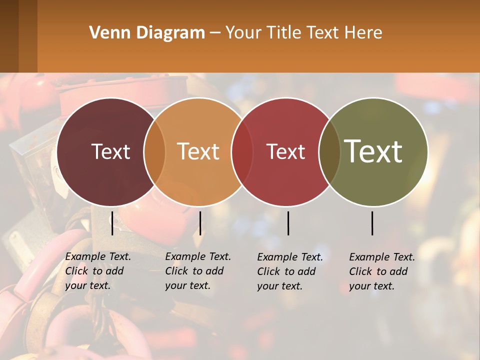 A Bunch Of Locks Are Attached To A Tree PowerPoint Template