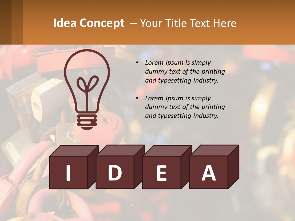 A Bunch Of Locks Are Attached To A Tree PowerPoint Template