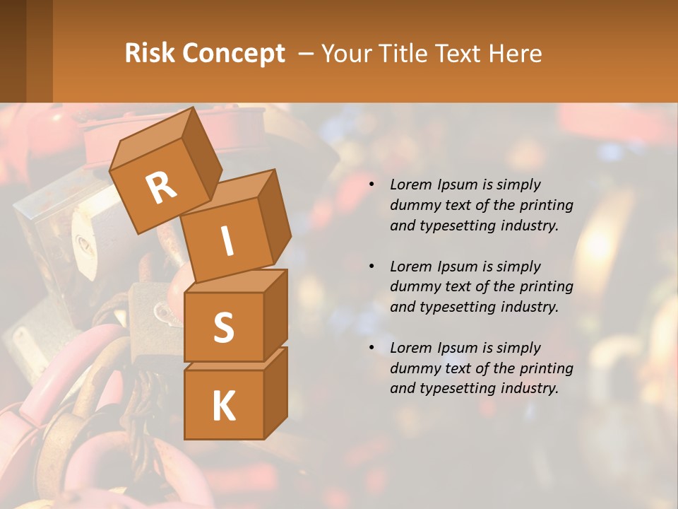 A Bunch Of Locks Are Attached To A Tree PowerPoint Template