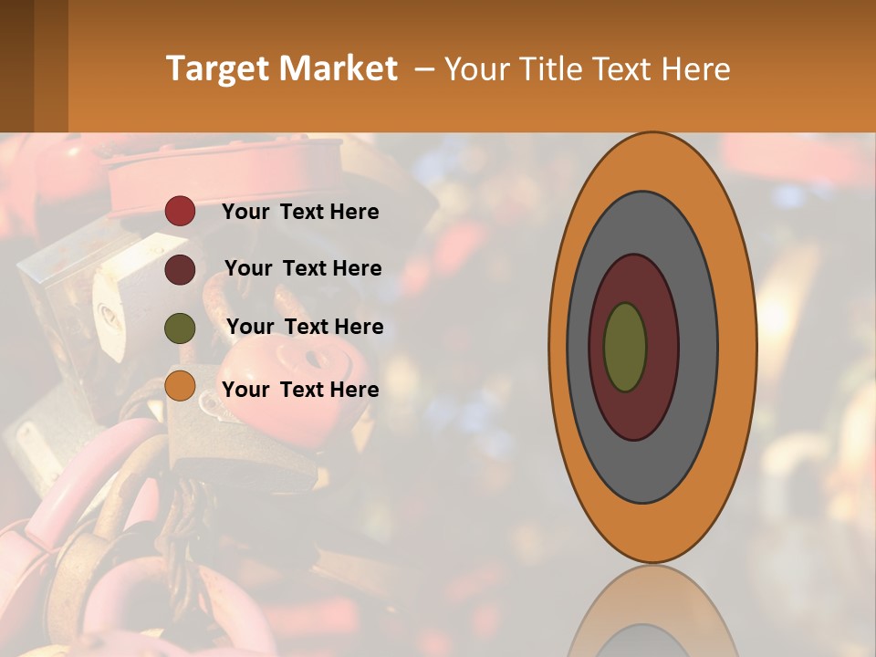 A Bunch Of Locks Are Attached To A Tree PowerPoint Template