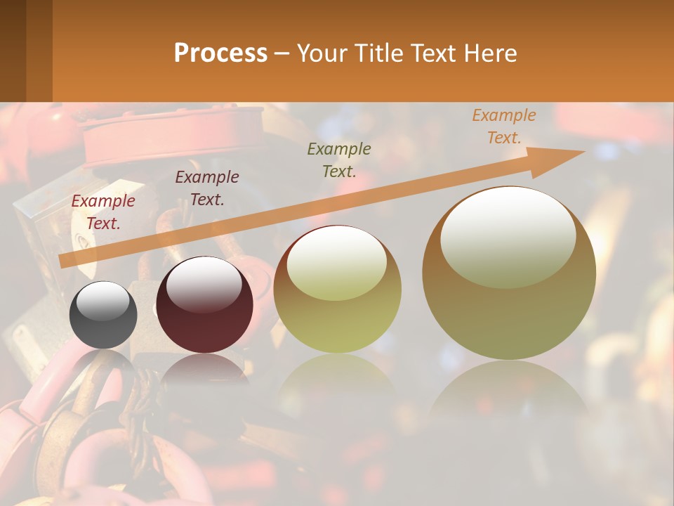 A Bunch Of Locks Are Attached To A Tree PowerPoint Template