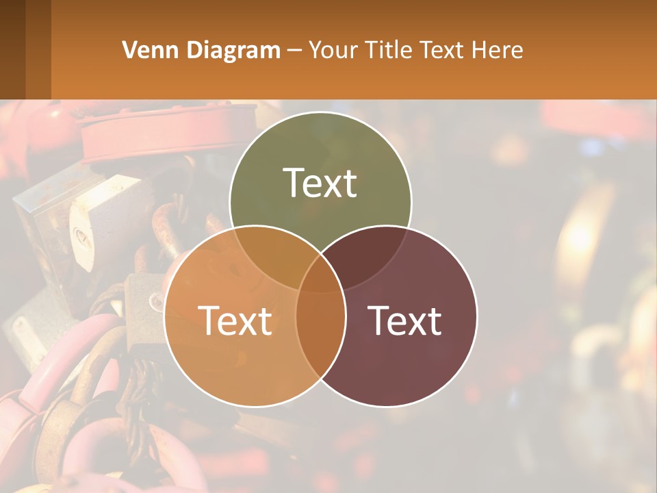 A Bunch Of Locks Are Attached To A Tree PowerPoint Template