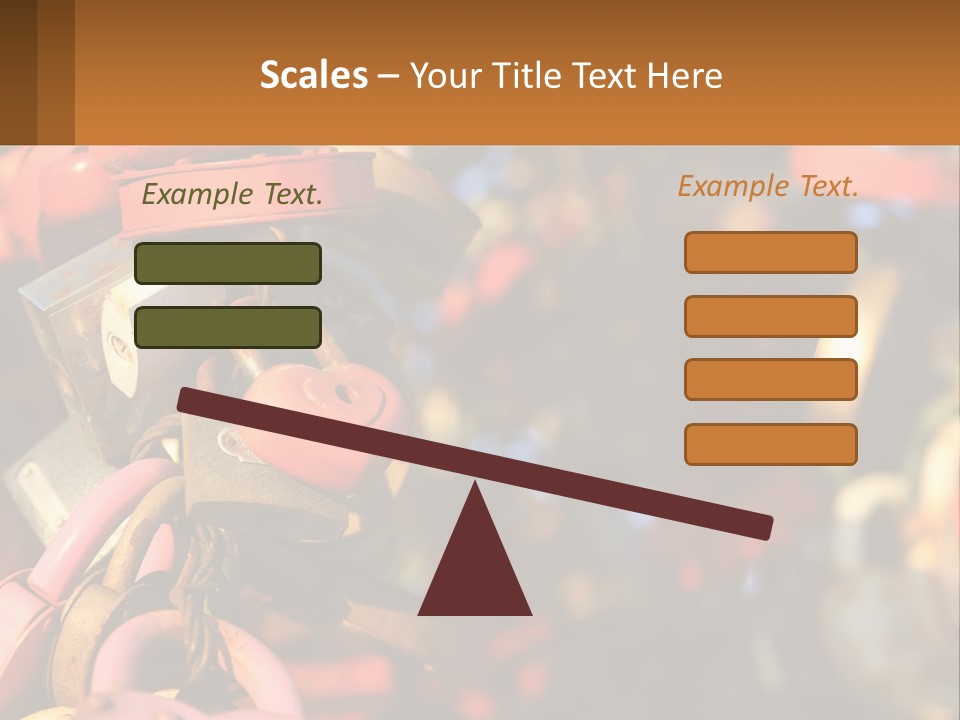 A Bunch Of Locks Are Attached To A Tree PowerPoint Template