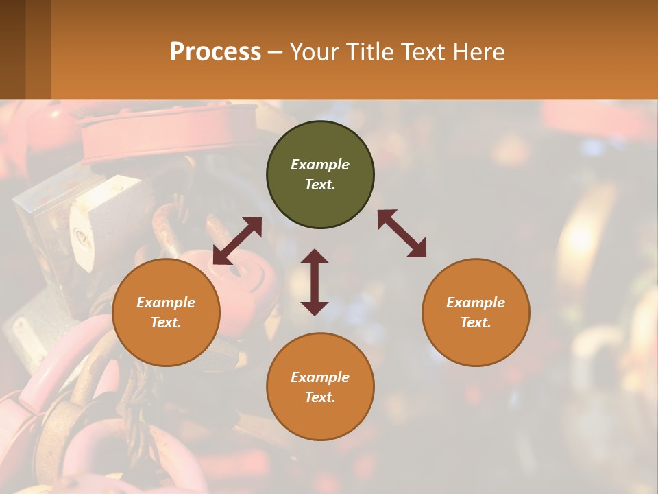 A Bunch Of Locks Are Attached To A Tree PowerPoint Template