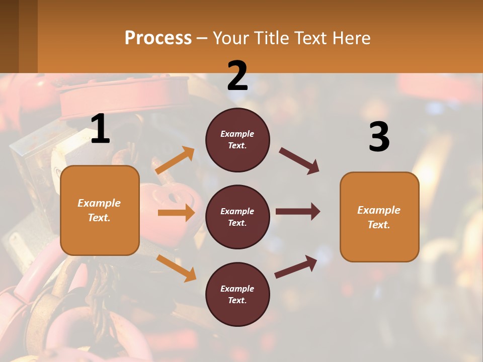 A Bunch Of Locks Are Attached To A Tree PowerPoint Template