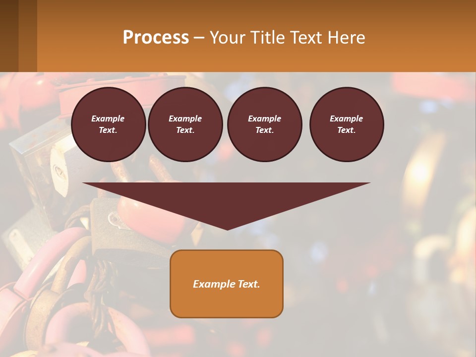A Bunch Of Locks Are Attached To A Tree PowerPoint Template
