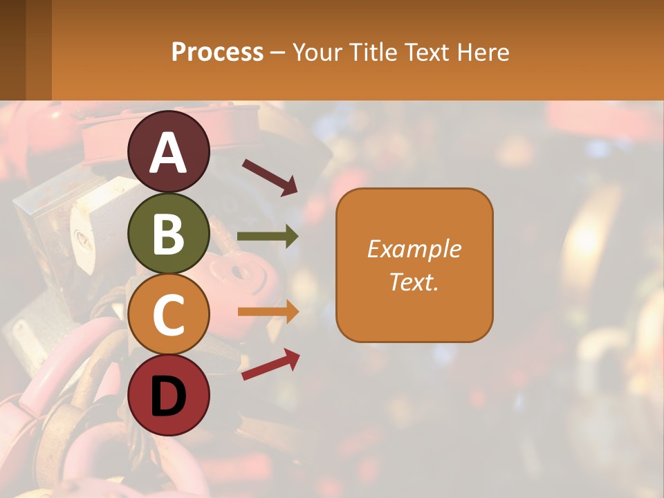 A Bunch Of Locks Are Attached To A Tree PowerPoint Template